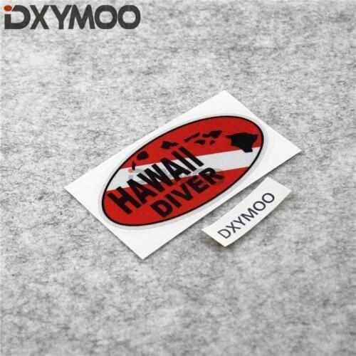 Diving Motorcycle Bike Sticker HAWAII Scuba Dive Car Styling Bumper Waterproof