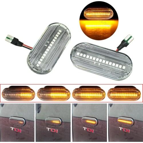 Dynamic LED Side Marker Turn Signal Light For Ford C-Max Galaxy Focus Skoda Octavia Seat Ibiza Cordoba Toledo Leon VW Bora Golf