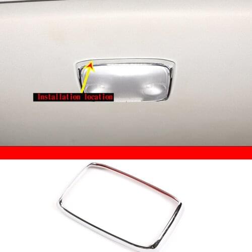 For Toyota Tundra 2014- 2021 Car Interior Rear Roof Reading Light Frame Decorative Sticker Modification Accessories