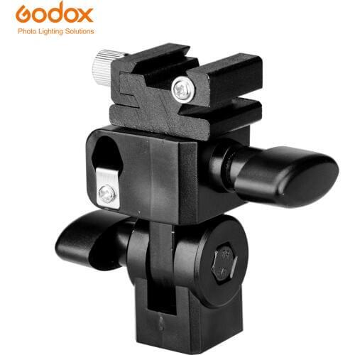 Godox E-Type Flash Hot Shoe Umbrella Holder Swivel Bracket Mount Light Stand Type E for DSLR