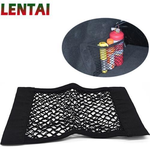 LENTAI Car Trunk luggage Net bag Paste net bag For Mercedes Benz W203 W204 W211 Volvo S60 XC90 XC60 S80 Subaru Forester XV