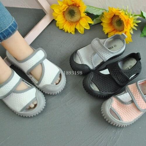 Summer Childrens Sport Soft-soled Sandals Boys Girls Casual Hollow Breathable Shoes Kids Hooks Anti-kick Sandals