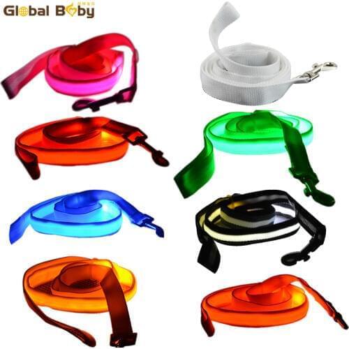 New Fashion LED Pet Dog Leash Night Safety Nylon 120cm Dog Puppy LED Leash Lead