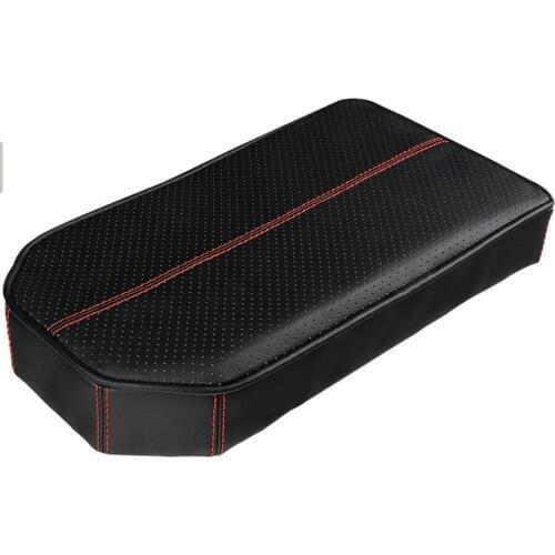 New Leather Black Armrest Storage Protection Cushion Car Armrest Pad Center Console Auto Seat Armrests Box Pad Universal