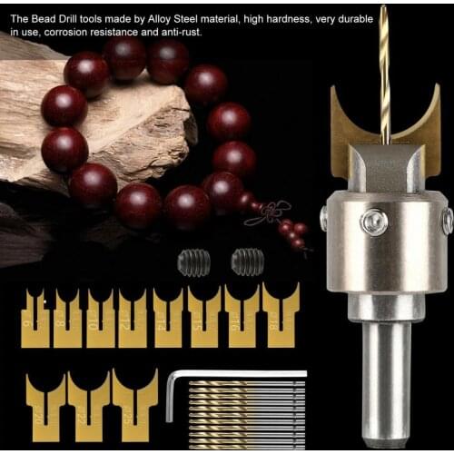 Practical Grinder Bit Shank Carving Bead Drill Tools Kit Woodworking Maker Wood Milling Cutter Drilling Machine Wholesale