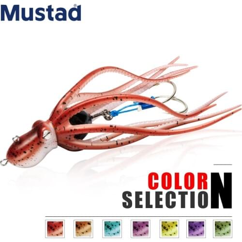 MUSTAD Octopus Live Jig Soft Jigbait 120g 150g 170g 200g 230g 260g with Assist Hooks Slow Trolling or Slow Pitch Jigging Bait