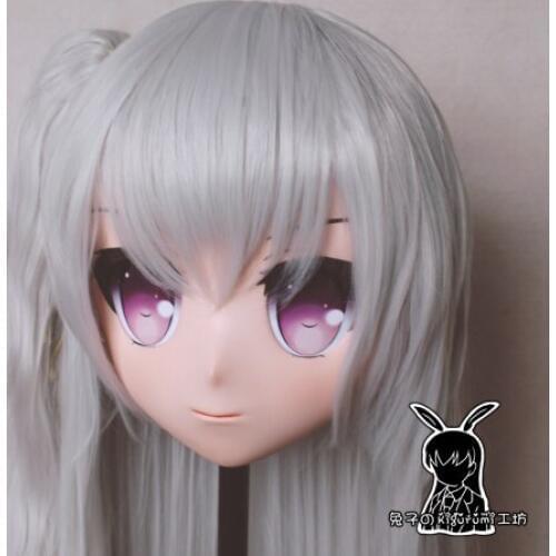 RB301)Quality Handmade Female Resin Cosplay Japanese Role Play Anime Kigurumi Mask Crossdresser Doll Transgender Mask