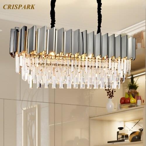 Modern Luxury Crystal Chandeliers Lighting LED Lustre Cristal Chandelier Lamp Indoor Decorative Light Fixture