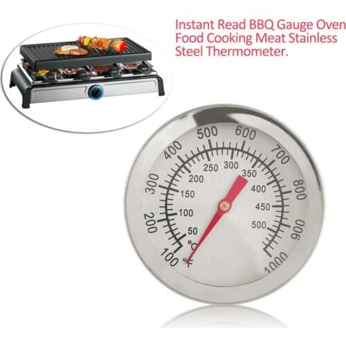 500 Celsius Stainless Steel BBQ Thermometer Gauge Oven Food Cooking Meat Thermometer Instant Read For Kitchen Tool 52*52mm