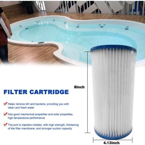 2PCS Type-A Filter Cartridge Pool Replacement Filter Cartridge For Swimming Pool Daily Care Keep Your Pool Sparkling And Clean