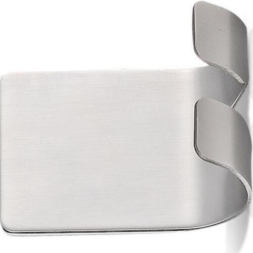 Stainless Steel Shower Razor Plug Holder Wall Hooks Self Adhesive Bathroom 3PCS