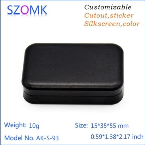 5 pcs, 15*35*55mm high quality szomk GPS tracker plastic enclosure box switch box plastic electronics case pcb enclosure
