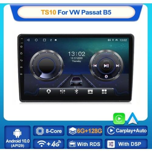 MEKEDE 2 din 6+128GB 4G LTE Android 10 Car Radio GPS Multimedia Player For VW Volkswagen Passat b5 Built-in Carplay AUTO WIFI BT