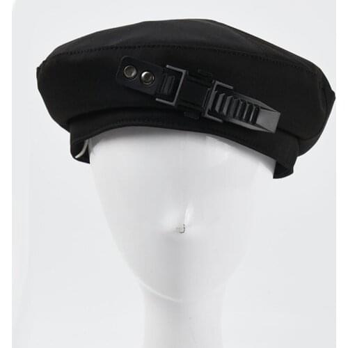 Fibonacci Artist Beret Hats For Women Sweet Black Beanie Cotton Berets Fashion Hat Personality Street British Retro Painter Cap