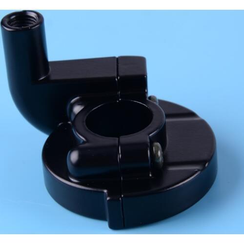 DWCX 22mm Black Aluminum Clamp Throttle Cable Holder Housing Clamp Fit for 49cc-125cc Engine Scooter Moped