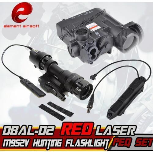 Element M952V Hunting Flashlight Flashlight IR Laser Led Torch DBAL-D2 IR Laser Double Control Switch tactical Weapon Lights