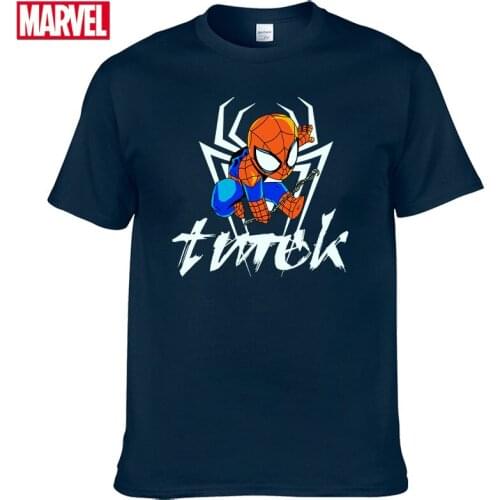 Marvel The Avengers Spider Man t-shirt Comfortable Breathable 100% cotton Fashion fgraphic t shirts Summer Top Mens shirts #106