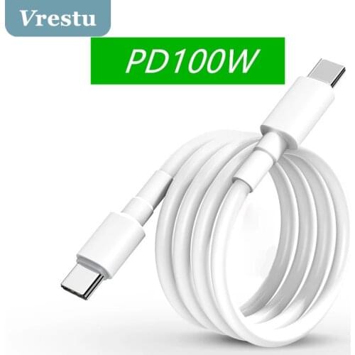 USB Type C Cable 3.0USB Fast Charging USBC Cable to USB-C Cable PD 100W Wire for Huawei Xiaomi mi 10 Laptop Macbook Type-c Kabel