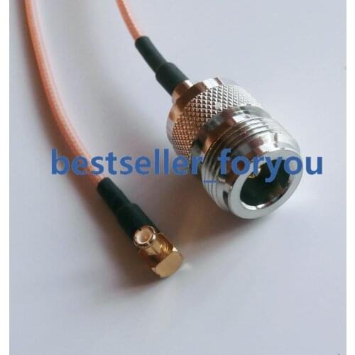 N female to MCX male right angle 90 DEGREE RG316 cable jumper pigtail 15cm