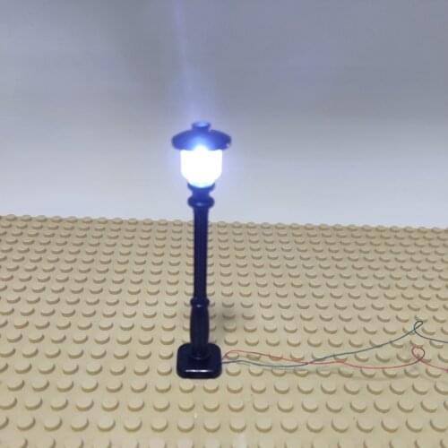 City Friend Set Toy For Children Bright white street light Accessories Model Building Blocks Citys Friends Kids Education Gift