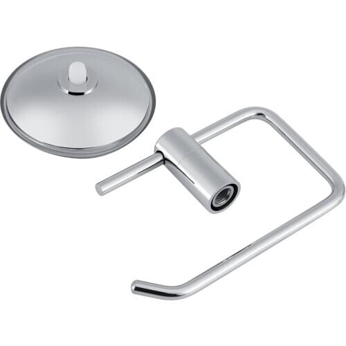 Stainless Steel Bathroom Toilet Suction Cup Paper Roll Holder Bar Wall-Mounted Rack Roll Paper Holder Kitchen Durable