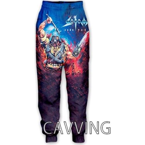 New Fashion 3D Print Sodom Band Casual Pants Sports Sweatpants Straight Pants Sweatpants Jogging Pants Trousers