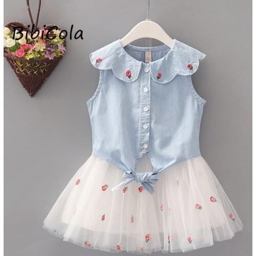 Baby girl summer new two-piece girl suit new fashion sleeveless striped printed blouse + shorts two-piece suit