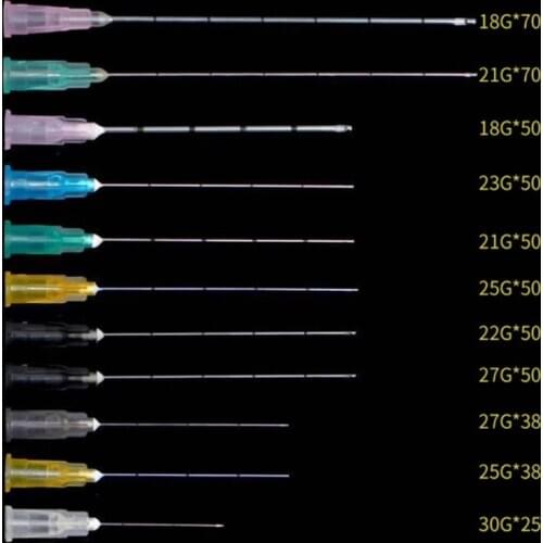 18G 21G 22G 23G 25G 27G 30G Plain Ends Notched Endo Blunt Tip Disposable Needle Syringe Needles