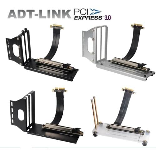 PCIe 3.0 Riser High Speed PC Graphics Cards GPU 4 Vertica Brackets PCI Express Gen3.0 x4 To x16 Flexible Extension Cable Adapter