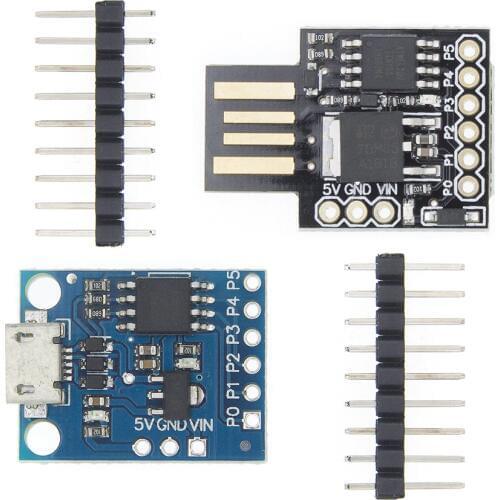 Blue Black TINY85 Digispark Kickstarter Micro Development Board ATTINY85 module for Arduino IIC I2C USB