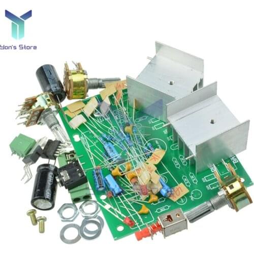TDA2030A Hifi Audio Amplifier Board Module Stereo AMP AC 12V Dual Channel 15W+15W Diy Kit Electronic PCB Board Module