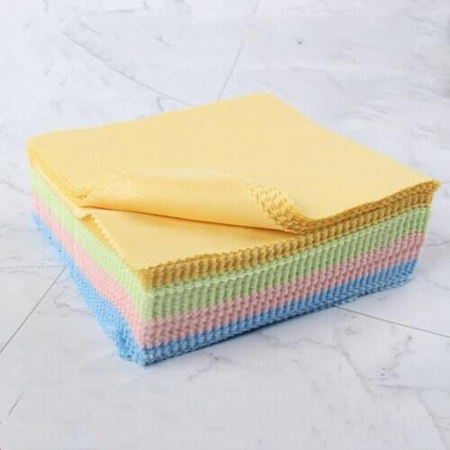 10pcs 14x14cm Cleaning Towels for Gold Silver and Platinum Jewelry, Watch, Coins, Glasses Keep Jewelry Clean and Shiny