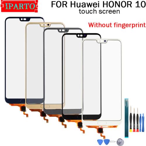 5.84 inch For Huawei HONOR 10 Touch Screen Glass 100% Guarantee Original Digitizer Glass Panel Touch Replacement For HONOR 10
