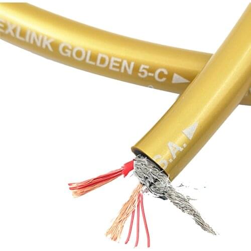 LXJ084 Pure copper core + Silver plated shield Rca&Xlr bulk cable for Audiophile