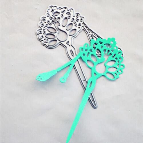 The Peacock Hairpin Metal Cutting Dies Stencil for Carbon Steel Cutter Mould Embossing Mold DIY Scrapbook Knife Die