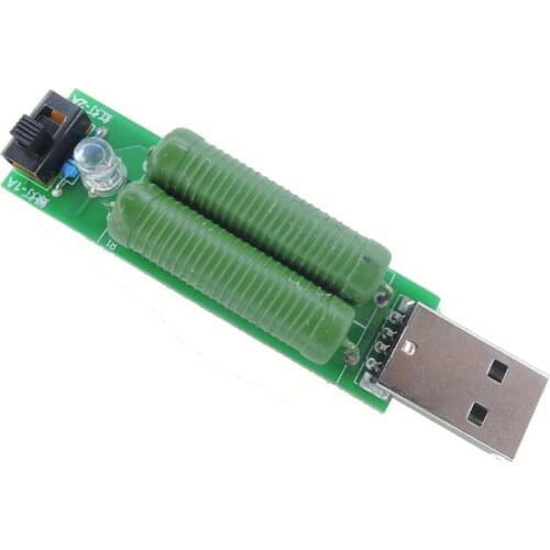 USB Load Resistance Power Resistors Mobile Power Aging Resistors Board Module 2A1A USB Port Digital Current Voltage Meter Tester