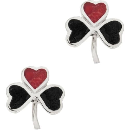 DARK DIAMOND-genuine volcanic Lava earring, Coral and 925 sterling silver. Handmade in Spain