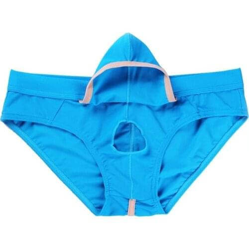 Men Underwear Briefs Breathable Mesh Underpants Hole Pouch Briefs Underwear Sexy Lingerie Hombre Male Panties Cuecas