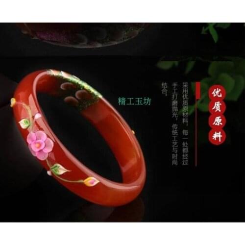 Wonderful carnelian bracelet agate Bangle inlay conch Amulet beautiful bracelet Mascots