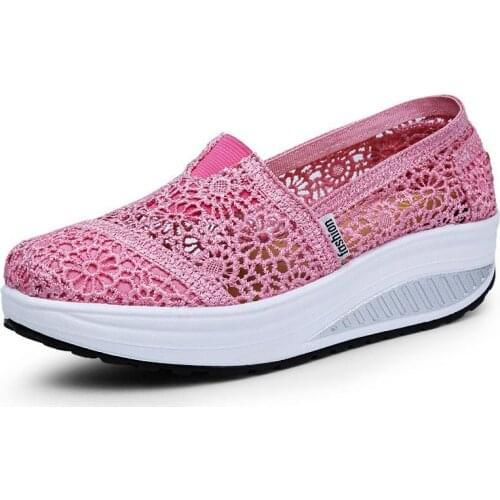 Slip-on Platform Running Shoes for Women Sneakers Woman Light Sport Shoes Womens Sports Shoes Brands Pink Cheap Tennis GMB-1714