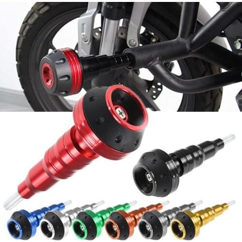 1Pair Universal Motorcycle Frame Slider Protector Cap 10mm Anti Crash Falling Protective Guard Bar