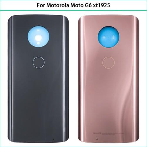 10PCS New For Motorola Moto G6 Play XT1922 Battery Back Cover G6Play Rear Door Glass Panel Housing Case Chassis Shell Replace