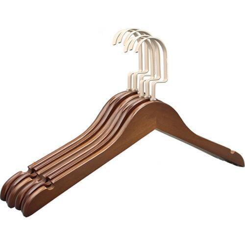 10pcs/lot vintage wooden hangers for clohtes rack adult children wood hanger pant racks 30pcs can LOGO