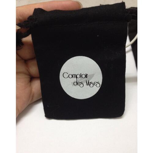 100pcs High quality cotton drawstring bags 14*20cm jewerly bags wholesale dust bags with 1 color printing, free shipping include