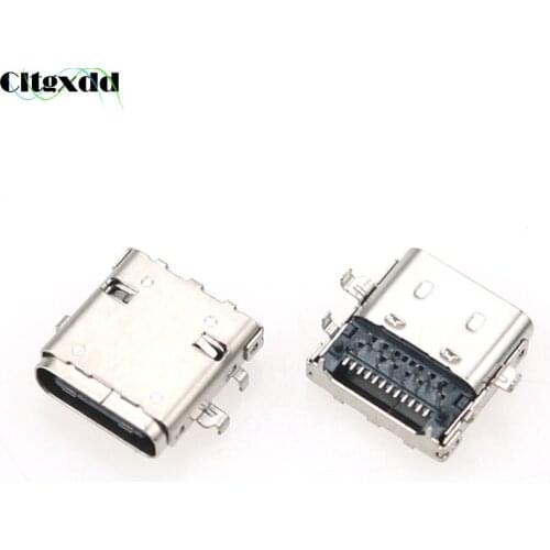 Cltgxdd 2/5/10pcs USB3.1 Type-C Jack Female Socket Connector For HP ENVY 13-AD 13-AD000TX USB Type C Charging Port