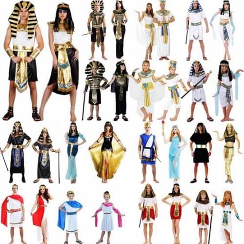 2016 High quality Masquerade party Halloween Costume Cleopatra Egyptian Queen Dress Pharaoh Egypt Cospaly ancient Greek Dress