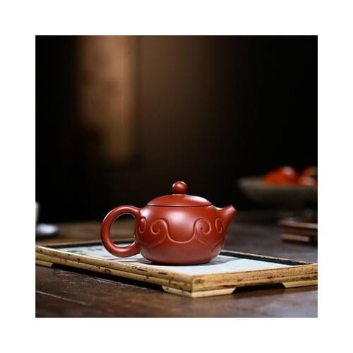 250 ml yixing recommended undressed ore violet arenaceous handmade dahongpao best xi shi pot of purple sand teapot tea puer gift
