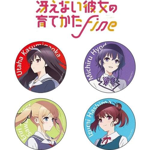 58mm Anime Passerby Girlfriend Kato Megumi The Heroine Badges Brooch Icons