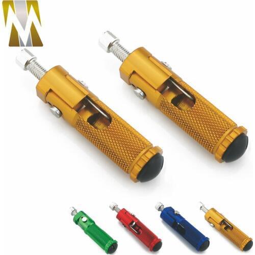 6 Colors For Moto Guzzi Aprilia Triumph Gilera Runner Motorcycle CNC Universal Foldable Footnotes Rearsets Foot Pegs