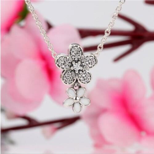 Genuine 925 Sterling Silver Bead Charm Lucky Four-leaf Clover Beads Fit Pan Women Bracelet & Necklace Diy Jewelry